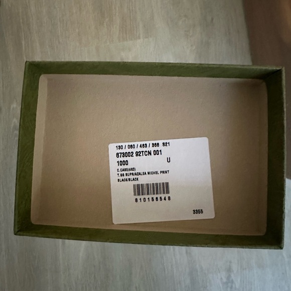 Gucci Black Monogram Card Holder - Picture 3 of 5